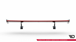 Carbon Heck Spoiler Heckflügel Standfuß Innen V.2 + LED passend für Porsche 718 Cayman 982c