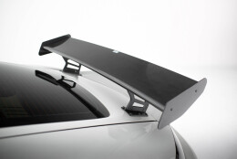 Carbon Heck Spoiler Heckflügel Standfuß Innen V.2 + LED passend für Porsche 718 Cayman 982c