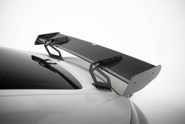 Carbon Heck Spoiler Heckflügel mit Schwan Halterung V.2 + LED passend für Porsche 718 Cayman 982c