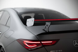 Carbon Heck Spoiler Heckflügel Standfuß Innen + LED passend für Mercedes-Benz CLA Coupe C118 / C118 Facelift