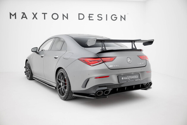 Carbon Heck Spoiler Heckflügel mit Schwan Halterung für Mercedes-Benz CLA Coupe C118 / C118 Facelift