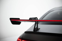 Carbon Heck Spoiler Heckflügel mit Schwan Halterung + LED passend für Mercedes-Benz CLA Coupe C118 / C118 Facelift