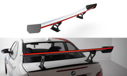 Carbon Heck Spoiler Heckflügel Standfuß Innen V.1 + LED für BMW 1er M E82