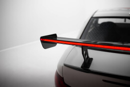 Carbon Heck Spoiler Heckflügel Standfuß Innen V.1 + LED passend für BMW 1er M E82
