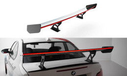 Carbon Heck Spoiler Heckflügel Standfuß Innen V.1 + LED passend für BMW 1er M E82