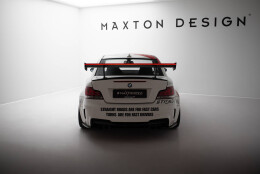 Carbon Heck Spoiler Heckflügel Standfuß Innen V.1 + LED passend für BMW 1er M E82