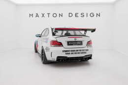 Carbon Heck Spoiler Heckflügel Standfuß Innen V.1 + LED passend für BMW 1er M E82
