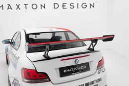 Carbon Heck Spoiler Heckflügel Standfuß Innen V.1 + LED passend für BMW 1er M E82