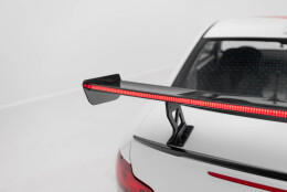 Carbon Heck Spoiler Heckflügel Standfuß Innen V.1 + LED passend für BMW 1er M E82