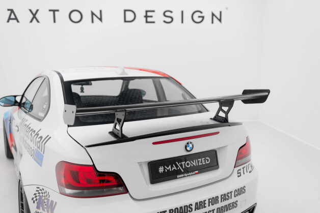 Carbon Spoiler With Internal Brackets Uprights V.2 BMW 1er M E82