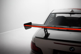 Carbon Heck Spoiler Heckflügel Standfuß Innen V.2 + LED für BMW 1er M E82