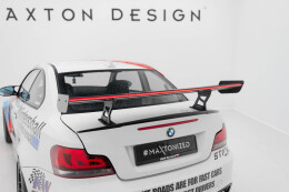 Carbon Heck Spoiler Heckflügel Standfuß Innen V.2 + LED für BMW 1er M E82