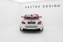 Carbon Heck Spoiler Heckflügel Standfuß Innen V.2 + LED passend für BMW 1er M E82