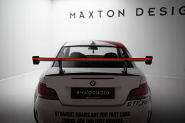 Carbon Heck Spoiler Heckflügel Standfuß Innen V.2 + LED passend für BMW 1er M E82