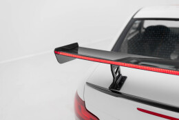 Carbon Spoiler With Internal Brackets Uprights V.2 + LED BMW 1er M E82