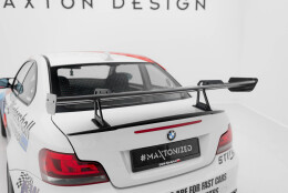 Carbon Heck Spoiler Heckflügel mit Schwan Halterung passend für BMW 1er M E82