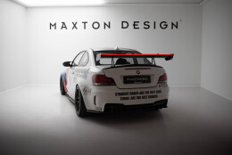 Carbon Heck Spoiler Heckflügel mit Schwan Halterung + LED passend für BMW 1er M E82
