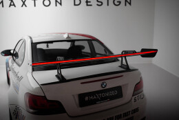 Carbon Heck Spoiler Heckflügel mit Schwan Halterung + LED passend für BMW 1er M E82