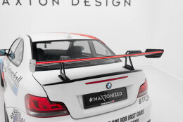 Carbon Heck Spoiler Heckflügel mit Schwan Halterung + LED passend für BMW 1er M E82