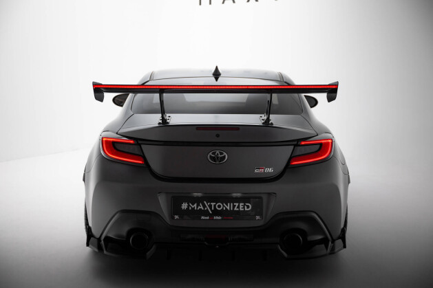 Carbon Heck Spoiler Heckflügel Standfuß Innen + LED passend für Toyota GR86 / Subaru BRZ Mk2