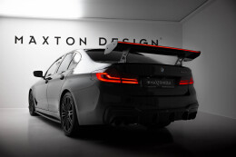 Carbon Heck Spoiler Heckflügel Standfuß Innen + LED für BMW 5er / M5 Limousine G30 / F90