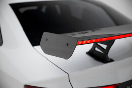 Carbon Heck Spoiler Heckflügel Standfuß Innen + LED passend für Audi A3 / A3 S-Line / S3 / RS3 Limousine 8V / 8V FL