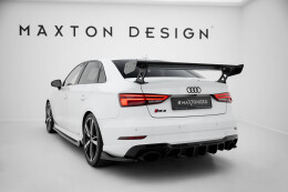 Carbon Heck Spoiler Heckflügel Standfuß Außen für Audi A3 / A3 S-Line / S3 / RS3 Limousine 8V / 8V Facelift