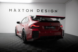 Carbon Heck Spoiler Heckflügel Standfuß Innen + LED passend für BMW M2 G87