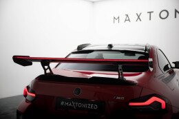 Carbon Heck Spoiler Heckflügel Standfuß Innen + LED passend für BMW M2 G87