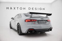 Carbon Heck Spoiler Heckflügel Standfuß Außen V.2 passend für Audi A5 / A5 S-Line / S5 / RS5 Coupe F5 / F5 FL