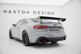 Carbon Heck Spoiler Heckflügel mit Schwan Halterung passend für Audi A5 / A5 S-Line / S5 / RS5 Coupe F5 / F5 FL