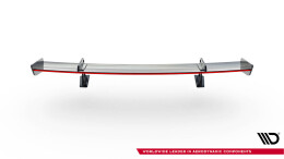 Carbon Heck Spoiler Heckflügel mit Schwan Halterung + LED passend für Audi A5 / A5 S-Line / S5 / RS5 Coupe F5 / F5 FL