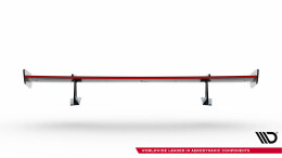 Carbon Heck Spoiler Heckflügel mit Schwan Halterung + LED passend für Audi A5 / A5 S-Line / S5 / RS5 Coupe F5 / F5 FL