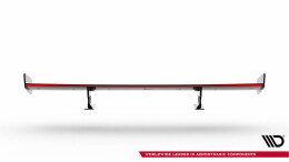 Carbon Heck Spoiler Heckflügel Standfuß Innen + LED passend für Chevrolet Camaro SS Mk6 Facelift