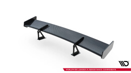 Carbon Heck Spoiler Heckflügel mit Schwan Halterung passend für Honda Civic SI Mk10