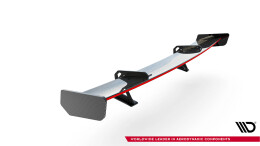 Carbon Heck Spoiler Heckflügel mit Schwan Halterung + LED passend für Honda Civic SI Mk10