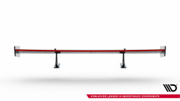 Carbon Heck Spoiler Heckflügel mit Schwan Halterung + LED passend für Honda Civic SI Mk10