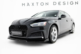 Cup Spoilerlippe Front Ansatz passend für Audi S5 / A5 S-Line Coupe / Sportback F5 schwarz Hochglanz
