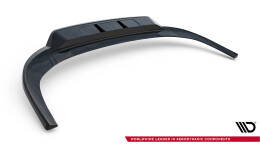 Mittlerer Cup Diffusor Heck Ansatz DTM Look passend für Audi A3 Limousine 8Y schwarz Hochglanz