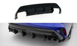 Heck Ansatz Diffusor passend für Audi S3 Limousine 8Y Facelift schwarz Hochglanz