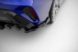 Heck Ansatz Flaps Diffusor V.4 passend für Audi S3 Limousine 8Y Facelift schwarz Hochglanz