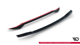 Heck Spoiler Aufsatz Abrisskante passend für Hyundai Elantra N Mk7 schwarz Hochglanz