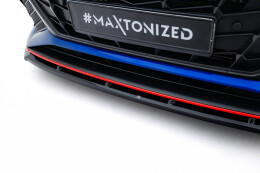 Cup Spoilerlippe Front Ansatz V.2 passend für Hyundai Elantra N Mk7 schwarz Hochglanz