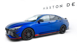 Seitenschweller Ansatz Cup Leisten passend für Hyundai Elantra N Mk7 schwarz Hochglanz