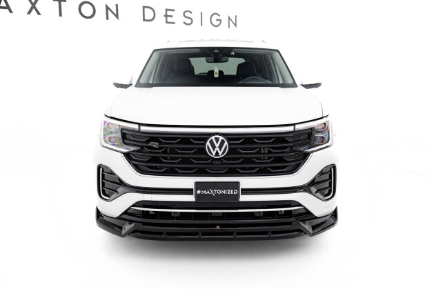 Cup Spoilerlippe Front Ansatz passend für VW Atlas R-Line Mk1 Facelift 2 schwarz Hochglanz