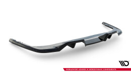 Mittlerer Cup Diffusor Heck Ansatz DTM Look passend für VW Atlas R-Line Mk1 Facelift 2 schwarz Hochglanz