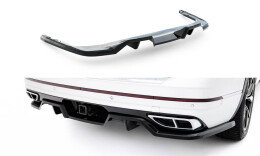 Street+ Mittlerer Diffusor RACE Heck Ansatz passend für VW Atlas R-Line Mk1 FL 2 schwarz Hochglanz