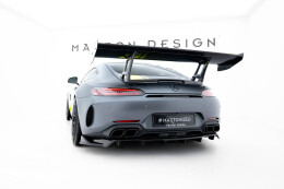 Carbon Heck Spoiler Heckflügel + LED passend für Mercedes-AMG GTR C190 FL