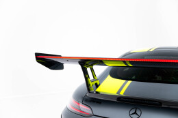 Carbon Heck Spoiler Heckflügel + LED für Mercedes-AMG GTR C190 Facelift