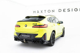Mittlerer Cup Diffusor Heck Ansatz DTM Look passend für BMW X4M F98 Facelift schwarz Hochglanz